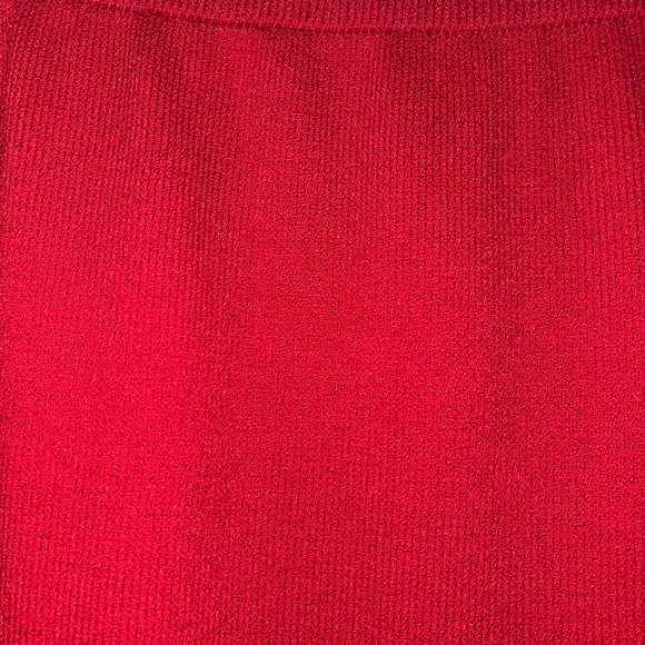 St. John Collection red Skirt Knee Length Knit material FA 08 group 4 - Picture 5 of 10